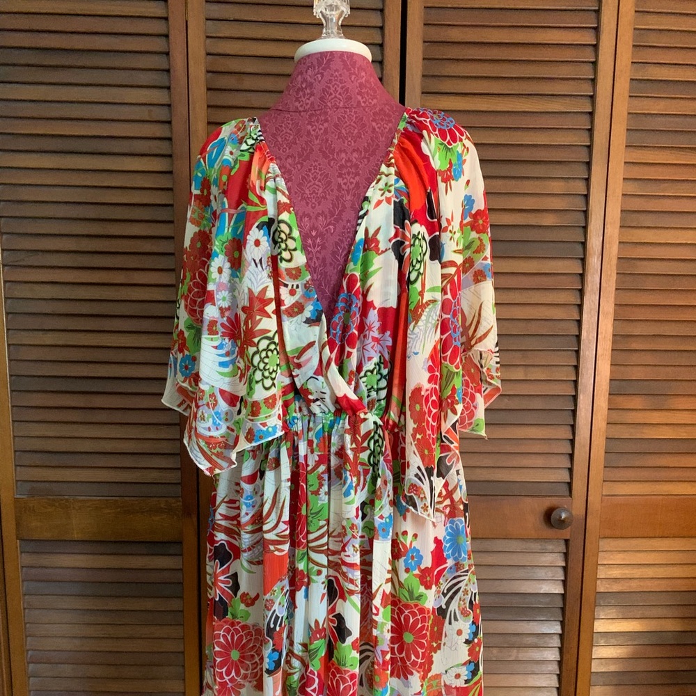 Pyramid Collection Tropical Tunic 3X